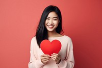 Love smiling adult heart. AI generated Image by rawpixel.