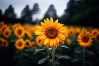 Sunflower outdoors blossom nature. 