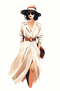 Fashion drawing adult white background. AI generated Image by rawpixel.