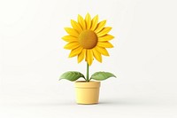 Sunflower plant leaf inflorescence. AI generated Image by rawpixel.