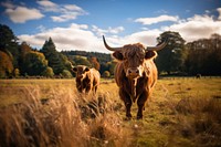 Animal livestock landscape grassland. 