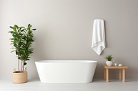 Bathroom bathtub plant vase. AI generated Image by rawpixel.