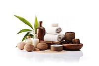 Spa white background ingredient variation. AI generated Image by rawpixel.
