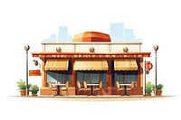 Restaurant architecture building cafe. AI generated Image by rawpixel.