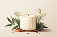 Candle plant medication lighting. AI generated Image by rawpixel.