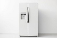 Refrigerator appliance white background technology. 