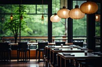 Restaurant architecture furniture cafeteria. 