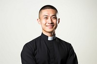 Portrait priest adult smile. 