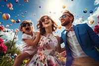 Sunglasses laughing balloon dress. AI generated Image by rawpixel.