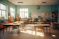 School room kindergarten architecture. AI generated Image by rawpixel.