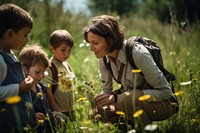 Nature child field outdoors. 