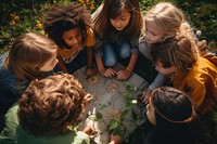 Outdoors child kid environmentalist. AI generated Image by rawpixel.