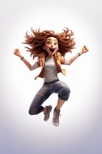 Jumping adult exhilaration excitement. AI generated Image by rawpixel.
