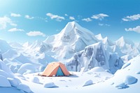 Outdoors camping cartoon nature. AI generated Image by rawpixel.