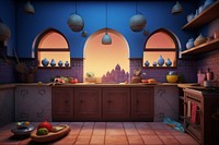 Kitchen architecture furniture building. AI generated Image by rawpixel.