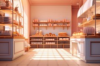 Bakery shop architecture arrangement. 