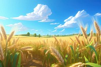 Field agriculture landscape outdoors. AI generated Image by rawpixel.