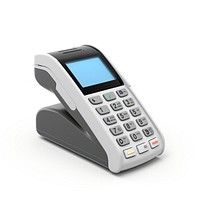 White background electronics calculator technology. 