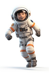 Astronaut robot adult white background. AI generated Image by rawpixel.
