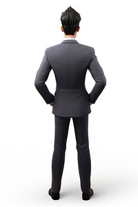 Adult standing tuxedo back. AI generated Image by rawpixel.