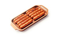 Sausage grilled food white background. AI generated Image by rawpixel.