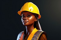 Helmet hardhat worker perfection. AI generated Image by rawpixel.