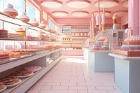 Bakery store architecture pâtisserie. 