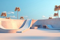 Outdoors nature skateboard park architecture. AI generated Image by rawpixel.