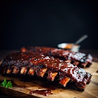 Ribs grilling meat food. 