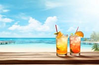 Summer cocktail drinks. 