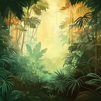 Forest backgrounds vegetation outdoors. AI generated Image by rawpixel.