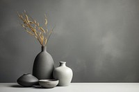 Porcelain vase arrangement decoration. AI generated Image by rawpixel.