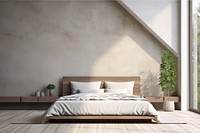 Room bed architecture furniture. AI generated Image by rawpixel.