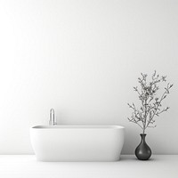 Decoration bathroom bathtub plant. 