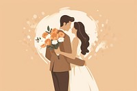 Wedding flower bride adult. AI generated Image by rawpixel.