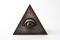 Pyramid white background triangle weaponry. AI generated Image by rawpixel.