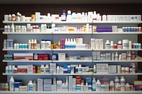 Pharmacy container medicine architecture. AI generated Image by rawpixel.