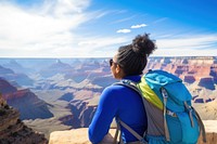 Backpack backpacking outdoors nature. 