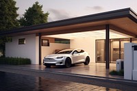 Car outdoors vehicle garage. AI generated Image by rawpixel.