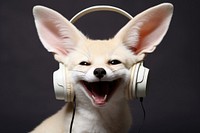 Headphones mammal animal dog. AI generated Image by rawpixel.