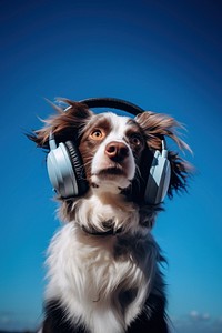 Headphones dog headset mammal. 