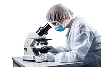 Scientist microscope adult biotechnology. AI generated Image by rawpixel.