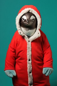 Penguin christmas portrait costume. AI generated Image by rawpixel.