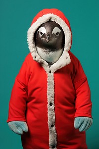 Penguin christmas portrait costume. 