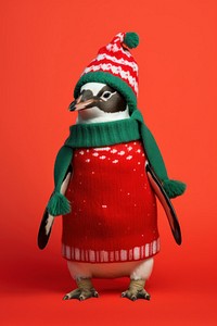 Penguin christmas portrait costume. 