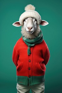 Sweater livestock portrait mammal. AI generated Image by rawpixel.
