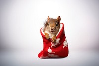 Squirrel christmas mammal animal. AI generated Image by rawpixel.