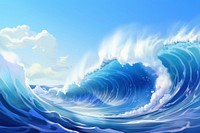 Ocean outdoors nature wave. 