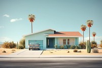 Architecture building vehicle suburb. AI generated Image by rawpixel.