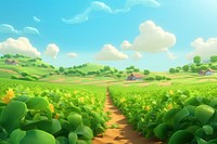 Agriculture landscape outdoors nature. AI generated Image by rawpixel.